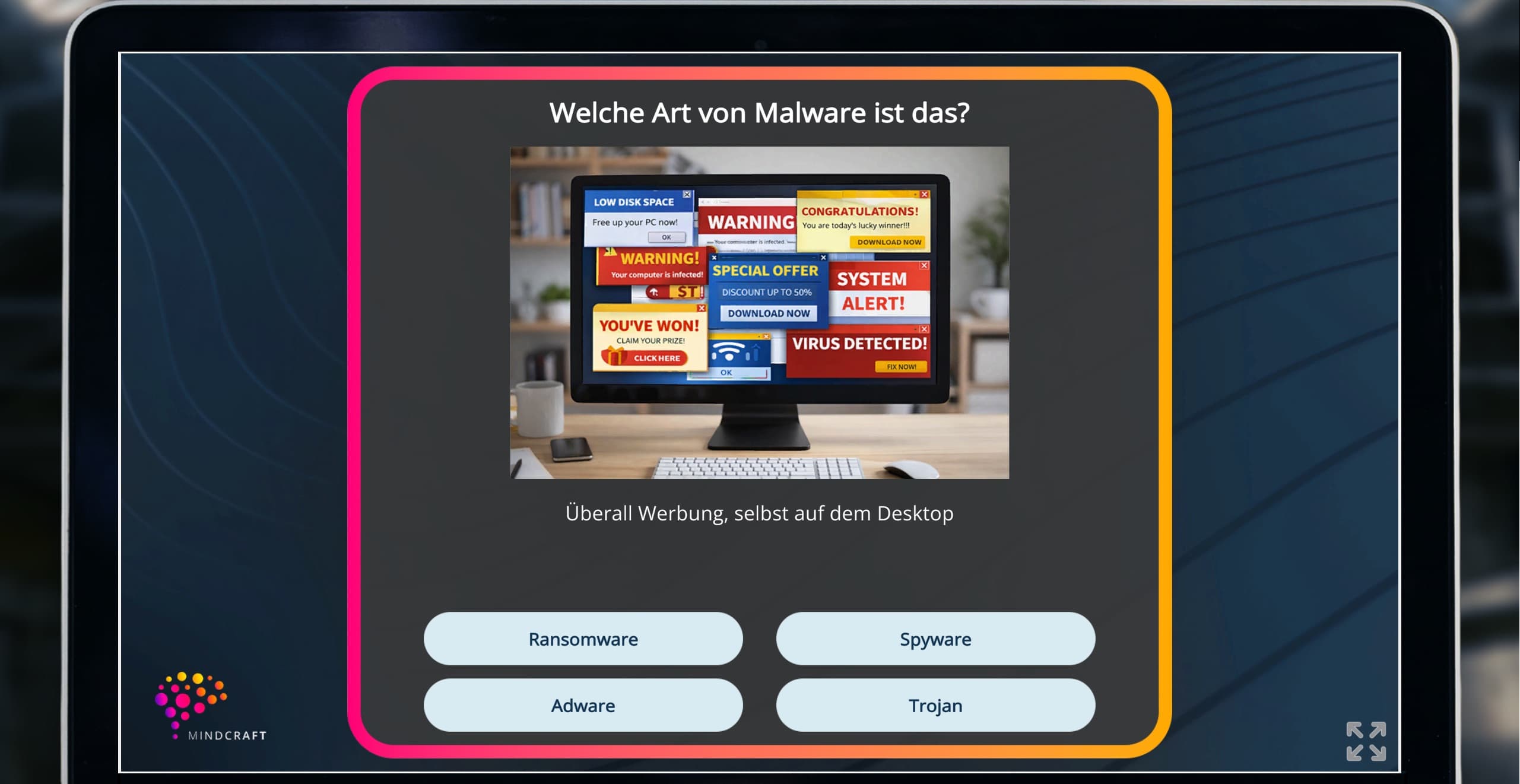 Malware Symptome - Cyber Security Game Show Screenshot