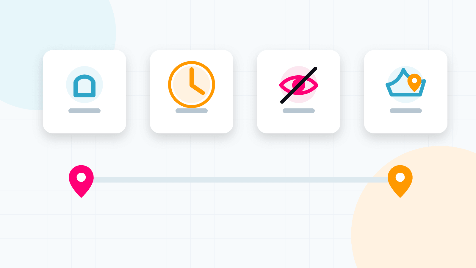 Illustration mit Schutzregeln für Standortdaten