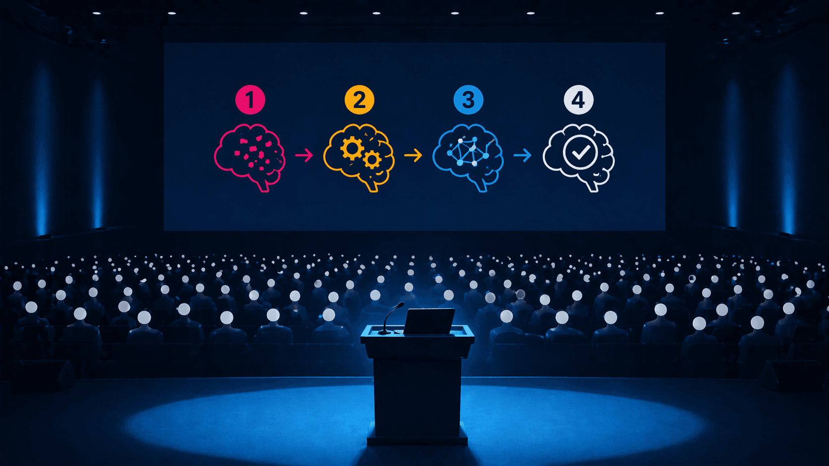 Take Aware Konferenz-Atmosphäre oder Programmflyer