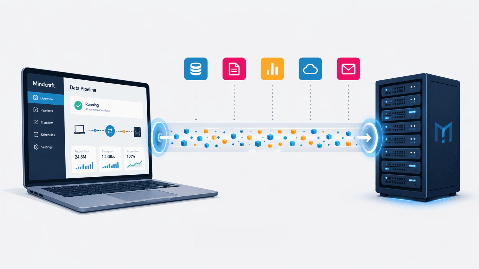 Datentransfer zu externen Servern